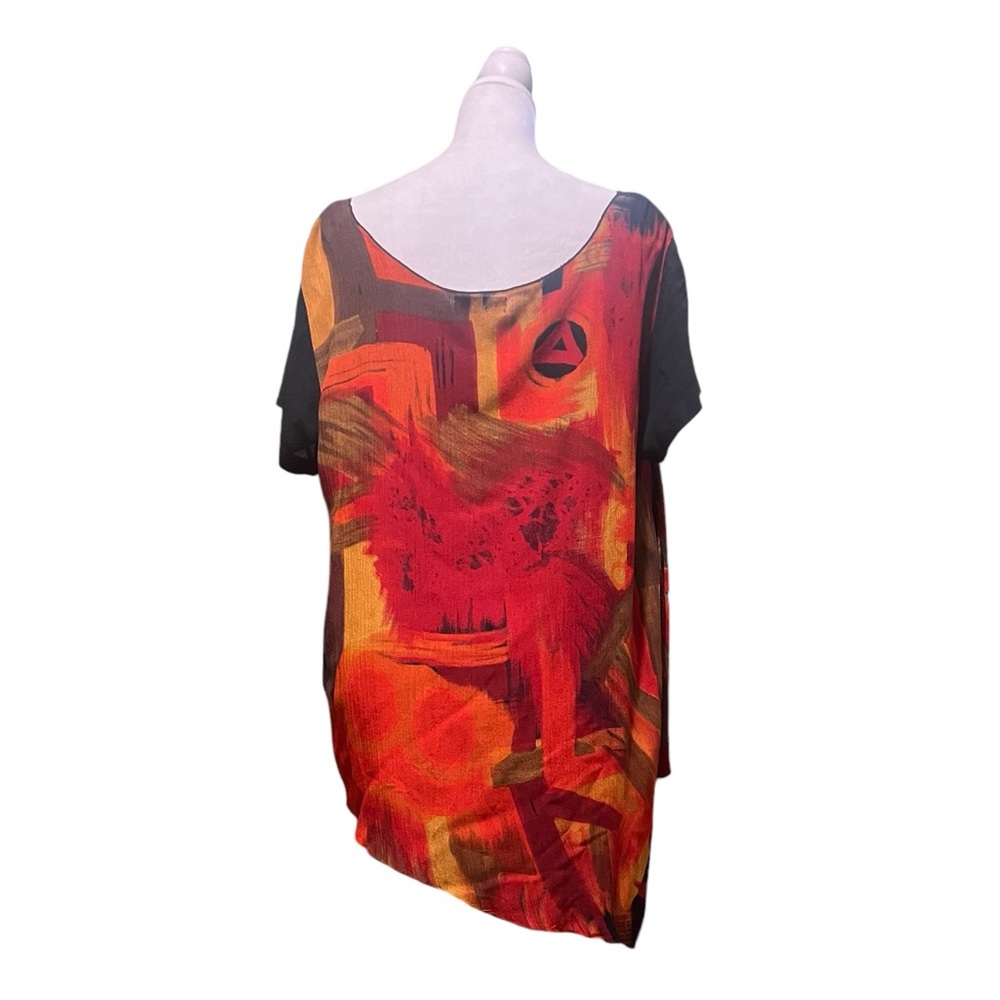 Paradiso Print Tunic With Asymmetric Hem - image 2